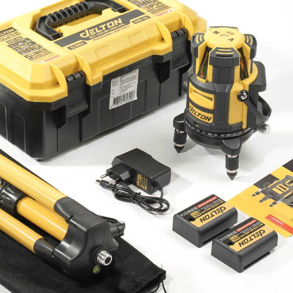 เครื่องวัดระดับเลเซอร์ DELTON รุ่น DXR-5G 5 เส้น 360 องศา